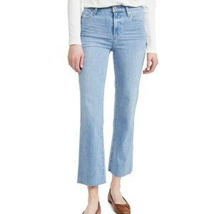 Paige Relaxed Colette Raw Hem Kick Flare Jama Wash Jeans Size 30 New
